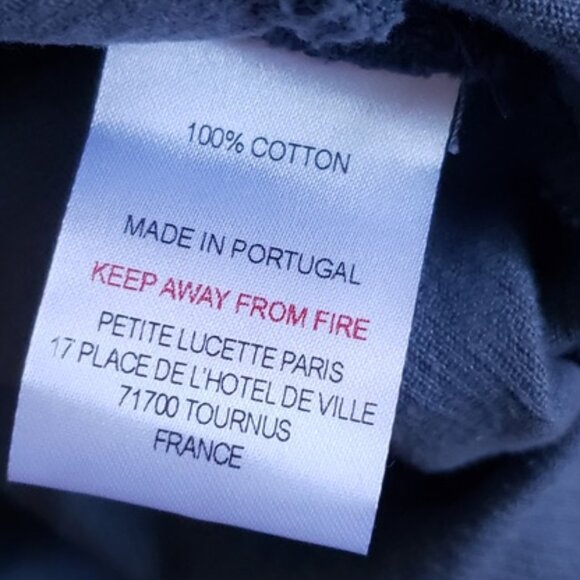 Petite Lucette Paris Skirt Womens L Blue Corduroy Fall Midi Waist Belt NWT - Picture 6 of 6